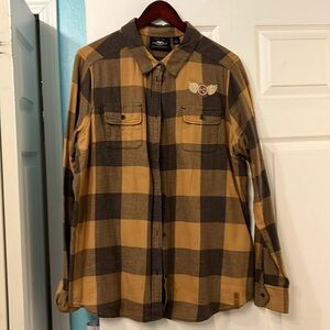 Harley Davidson plaid button-down